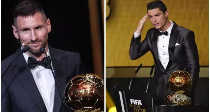 Lionel Messi and Cristiano Ronaldo have given away their Ballon D'or trophies for different reasons