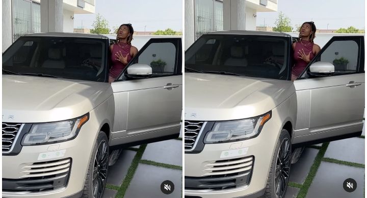 Wendy Shay Flaunts Her Latest Acquired Range Rover As A Reward Of Her Hardwork