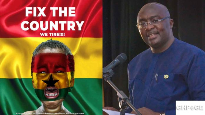 ‘We’re fixing it’ -Dr Bawumia finally speaks on the #FixTheCountry movement