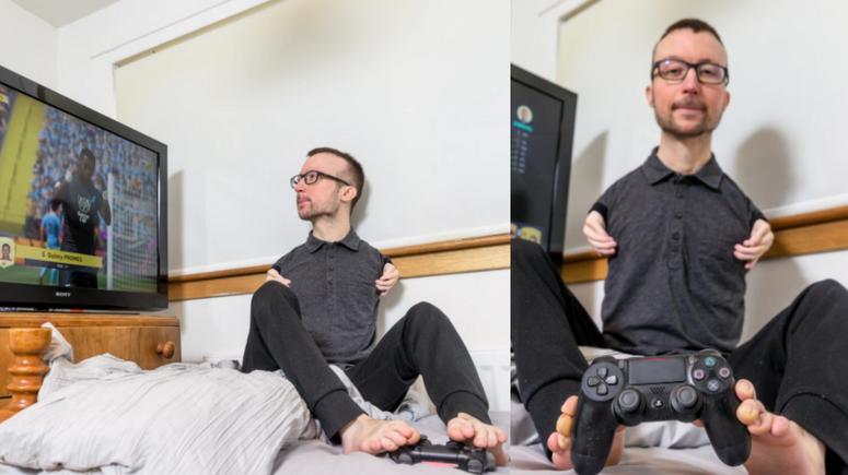 Watch: This guy plays FIFA with his feet and is among the best in the world