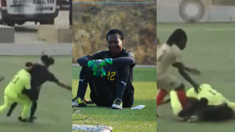 Watch: Goalkeeper exchanges blows with referee during Women’s Super Cup game in Ghana
