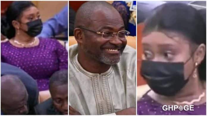 Watch how Kennedy Agyapong aided alleged “fake Adwoa Safo” to run away from parliament