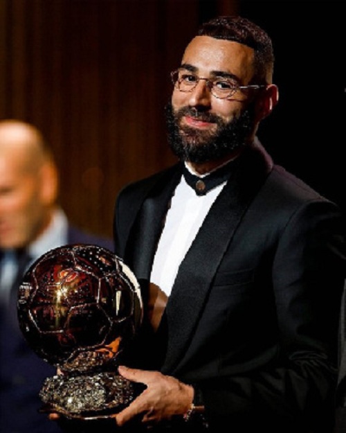 The Ballon d'Or for 2022 has been awarded to Benzema
