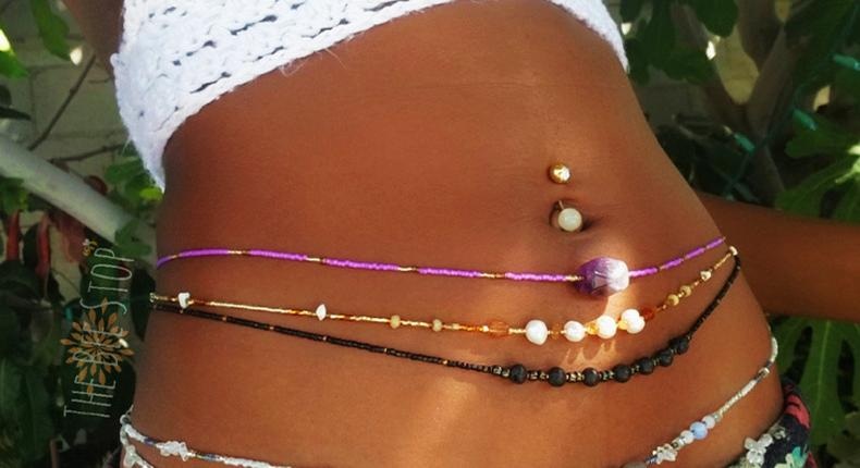 The cultural background of waist jewelry