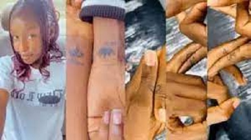 Reactions as young couple inks their love for one another with matching tattoos [Video]