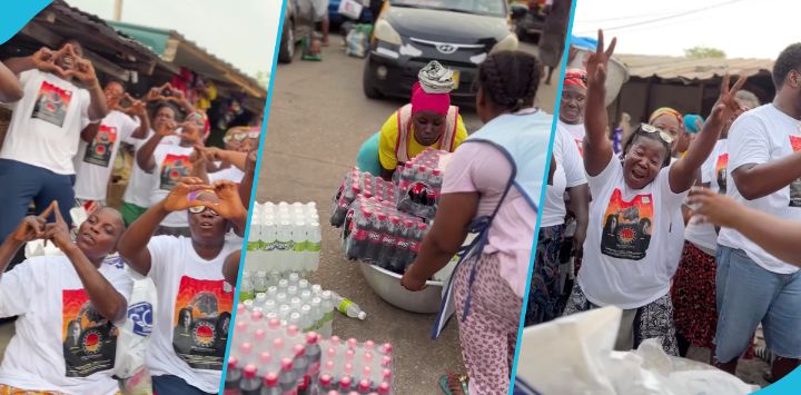 Makola Women Celebrated Stonebwoy As He Donates A Bus Full Of Load Items Ahead Of Christmas