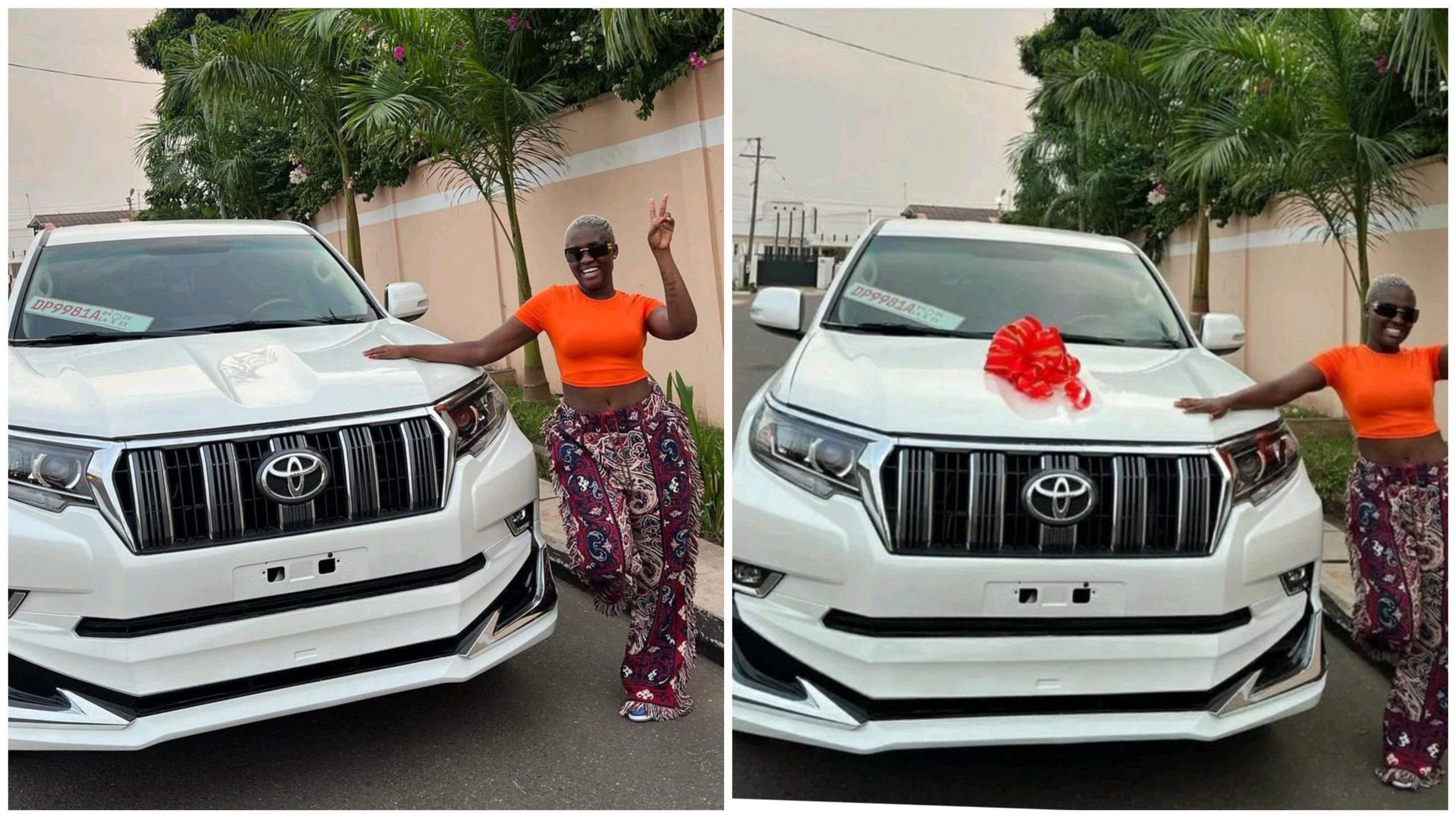 Fella Makafui Acquires For Herself An Expensive Brand New Car